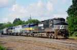 NS 9467 and three SD40-2s